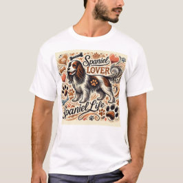 Spaniel Lover - Retro Vibes Collection T-Shirt
