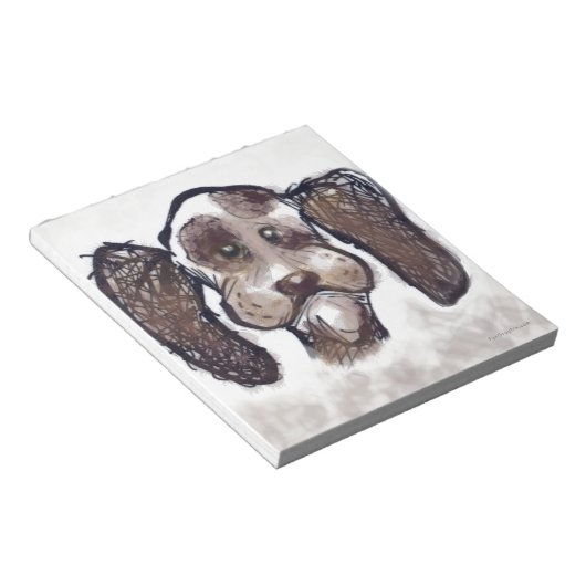Spaniel Notizblock (angewinkelt)