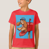 Spaniel Postman von Natasha Us T-Shirt (Vorderseite)
