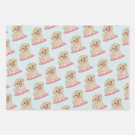 Spaniel Puppy  Geschenkpapier Set (Vorderseite 3)