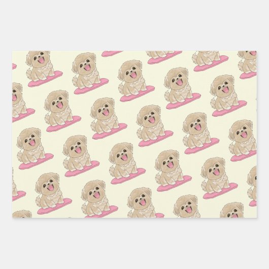 Spaniel Puppy  Geschenkpapier Set (Vorderseite 2)