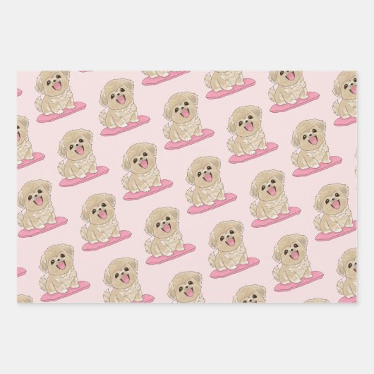 Spaniel Puppy  Geschenkpapier Set (Vorderseite)