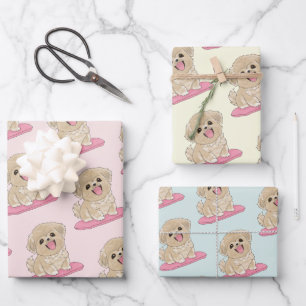 Spaniel Puppy  Geschenkpapier Set