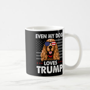 Spaniel sogar mein Hund Lieben Trump Funny Kaffeetasse