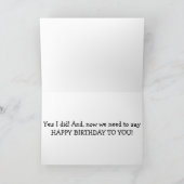 SPANIEL UND HAVANESE SAGEN IHNEN GLÜCKLICH BIRTHTA KARTE (Innenseite)