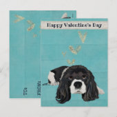 SPANIEL VALENTINE'S Postkarte (Vorne/Hinten)