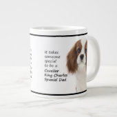 Spaniel Vater Jumbo Tasse (Vorderseite Rechts)