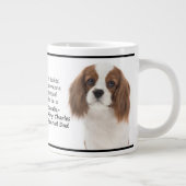 Spaniel Vater Jumbo Tasse (Rechts)
