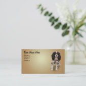 SPANIEL VISITENKARTE (Stehend Vorderseite)