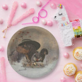 Spaniel von Picardie, Jagdsaison Pappteller (Party)