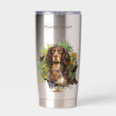 Spaniel von Picardie Thermobecher (Rückseite)