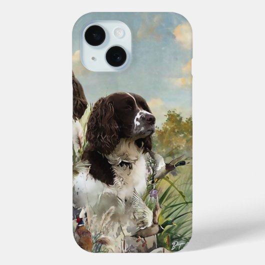 Spaniels "English Springer", Art Case-Mate iPhone Hülle (Rückseite)