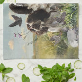 Spaniels "English Springer", Art Geschirrtuch (Gefaltet)