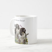 Spaniels "English Springer", Art Kaffeetasse (Vorderseite Links)