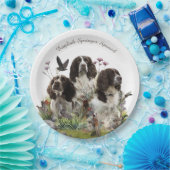 Spaniels "English Springer", Art Pappteller (Party)