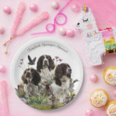 Spaniels "English Springer", Art Pappteller (Party)