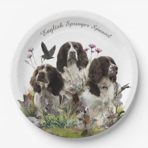 Spaniels "English Springer", Art Pappteller