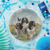 Spaniels "English Springer", Art Pappteller (Party)