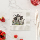 Spaniels "English Springer", Art Serviette (Beispiel)