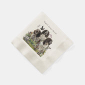 Spaniels "English Springer", Art Serviette (Ecke)