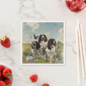 Spaniels "English Springer", Art Serviette (Beispiel)