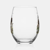 Spaniels "English Springer", Art Weinglas Ohne Stiel (Links)