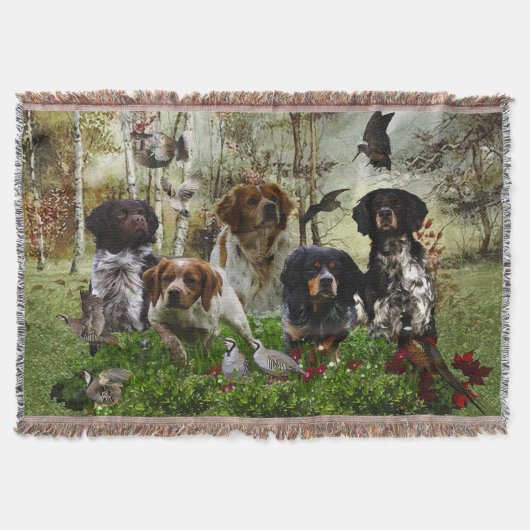 Spaniels in der Bretagne, Vogeljagd Decke (Vorderseite)