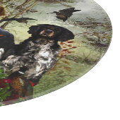 Spaniels in der Bretagne, Vogeljagd Schneidebrett (Ecke)