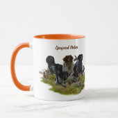 Spaniels in der Bretagne, Vogeljagd Tasse (Links)