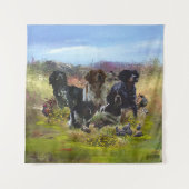 Spaniels in der Bretagne, Vogeljagd Wandteppich (Vorderseite (Horizontal))