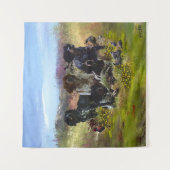 Spaniels in der Bretagne, Vogeljagd Wandteppich (Vorderseite)