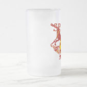 Spanien 2010 mattierte Glasbier-Tasse für Spanier Mattglas Bierglas (Mittel)