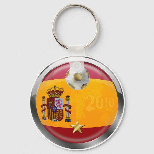 Spanien 2010 Weltmeister 1 Sterne Geschenke Schlüsselanhänger (Vorderseite)