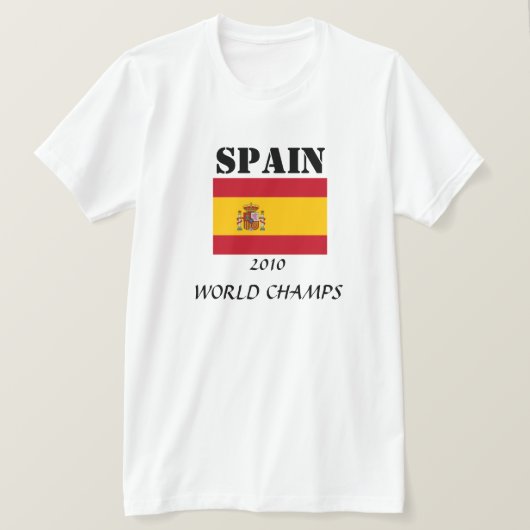 SPANIEN 2010 WELTWETTBEWERBE T-Shirt (Design vorne)