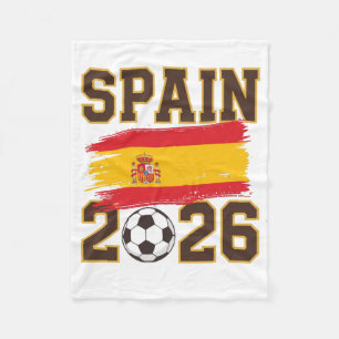 Spanien 2026 Fußball-Design Fleecedecke