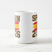 Spanien 2026 Fußball-Design Kaffeetasse (Mittel)