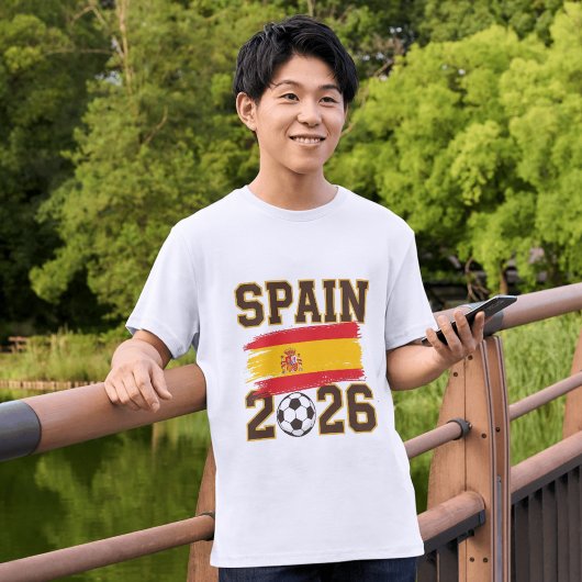 Spanien 2026 Fußball-Design T-Shirt