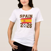 Spanien 2026 Fußball-Design Tri-Blend Shirt (Vorderseite)