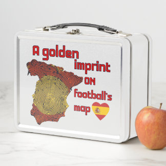 Spanien 2026 Weltmeister Metall-Lunchbox Metall Brotdose