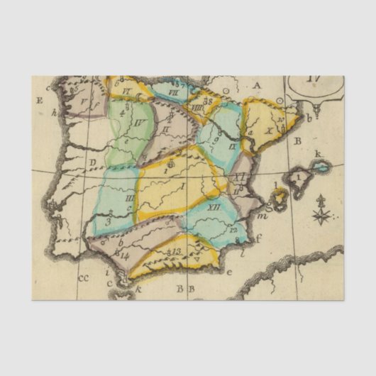 Spanien 4 seidenpapier (Vorderseite)