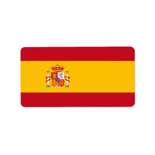 Spanien Adressaufkleber (Vorne)