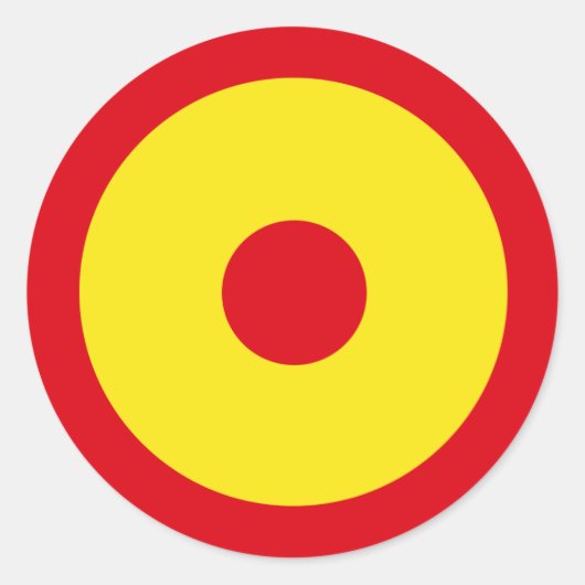 Spanien Air Force Roundel Runder Aufkleber (Vorderseite)