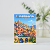 Spanien Albarracín Postkarte (Stehend Vorderseite)