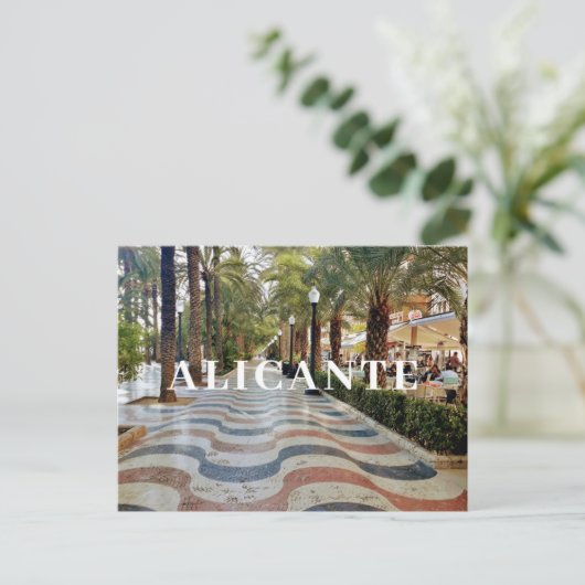 Spanien Alicante Postkarte (Stehend Vorderseite)