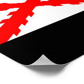 Spanien alte Flagge neue spanische Illustration Poster (Ecke)