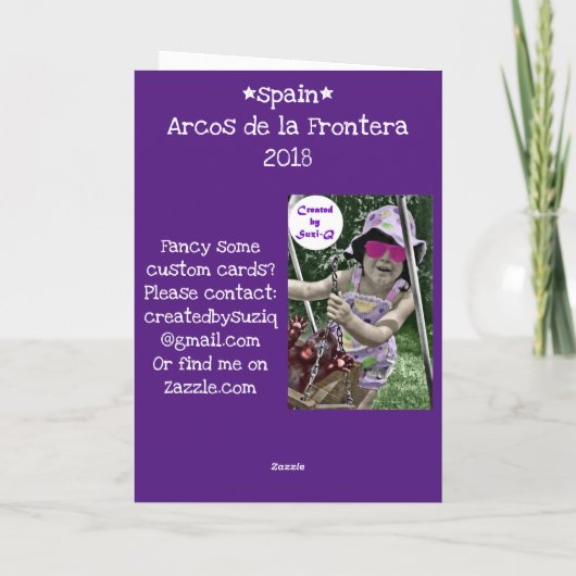 Spanien-Arcos de la Frontera Karte (Rückseite)