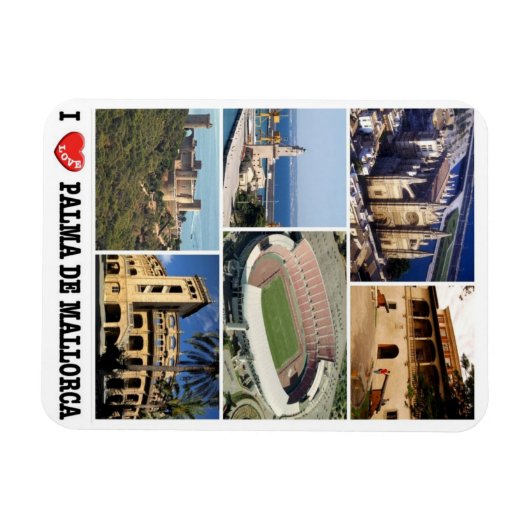 Spanien - Balearen - Mallorca - I Liebe - Magn Magnet (Horizontal)