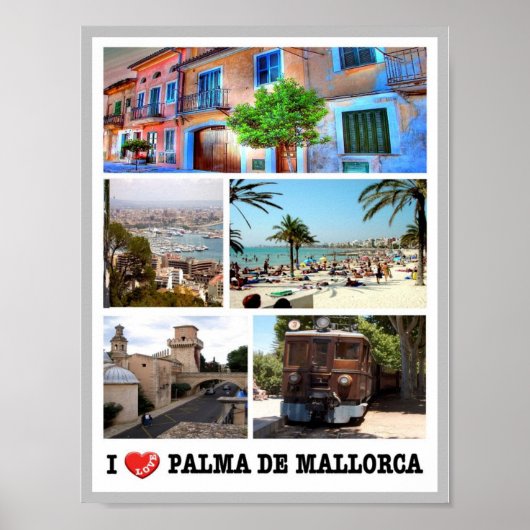 Spanien - Balearen - Mallorca - I Liebe - Poster (Vorne)