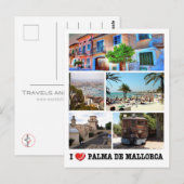 Spanien - Balearen - Mallorca - I Liebe - Postkarte (Vorne/Hinten)