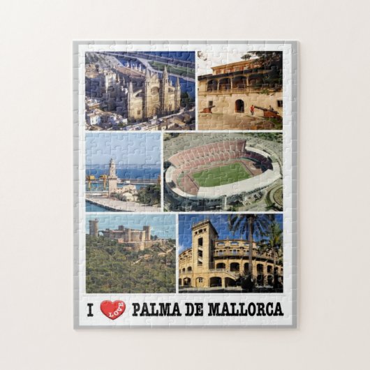 Spanien - Balearen - Mallorca - I Liebe - Puzzle (Vertikal)